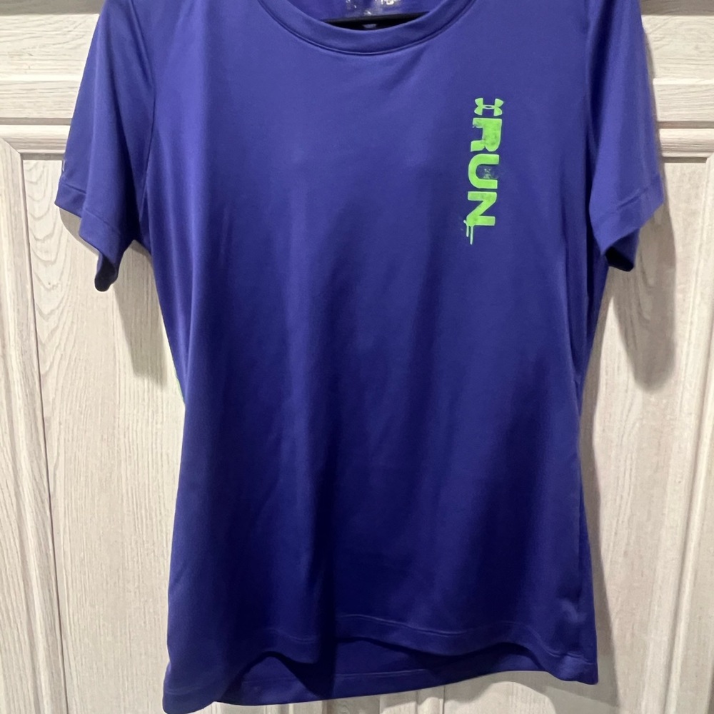 Under Armour Blue Fitted Polo T-Shirt